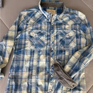 BKE Vintage Blue Checkered Shirt